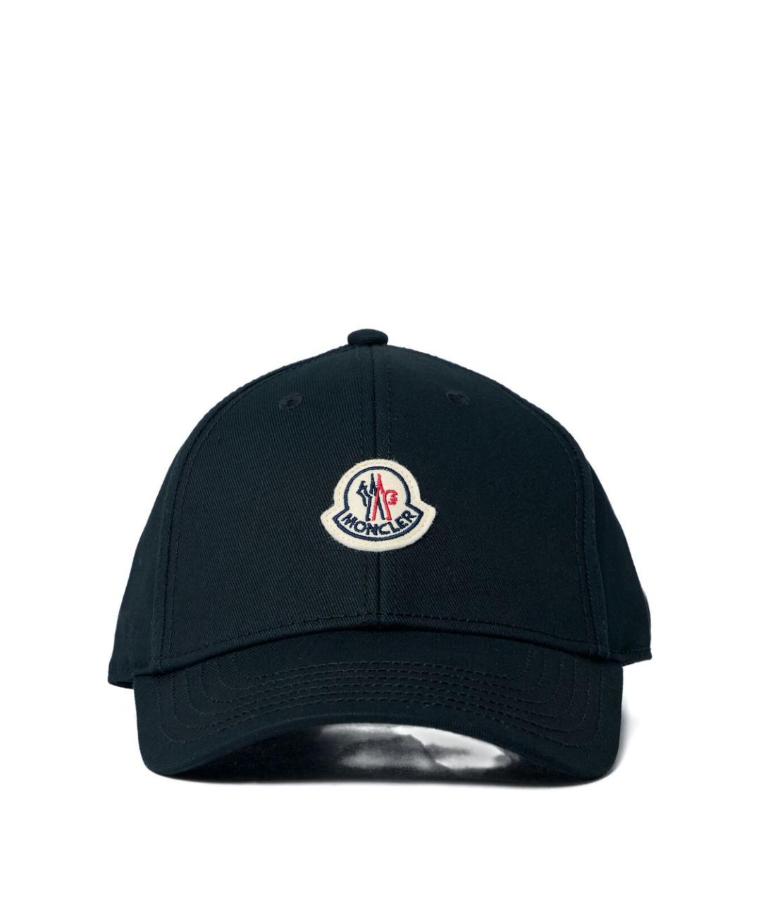 MONCLER Черная хлопковая кепка, фото 1