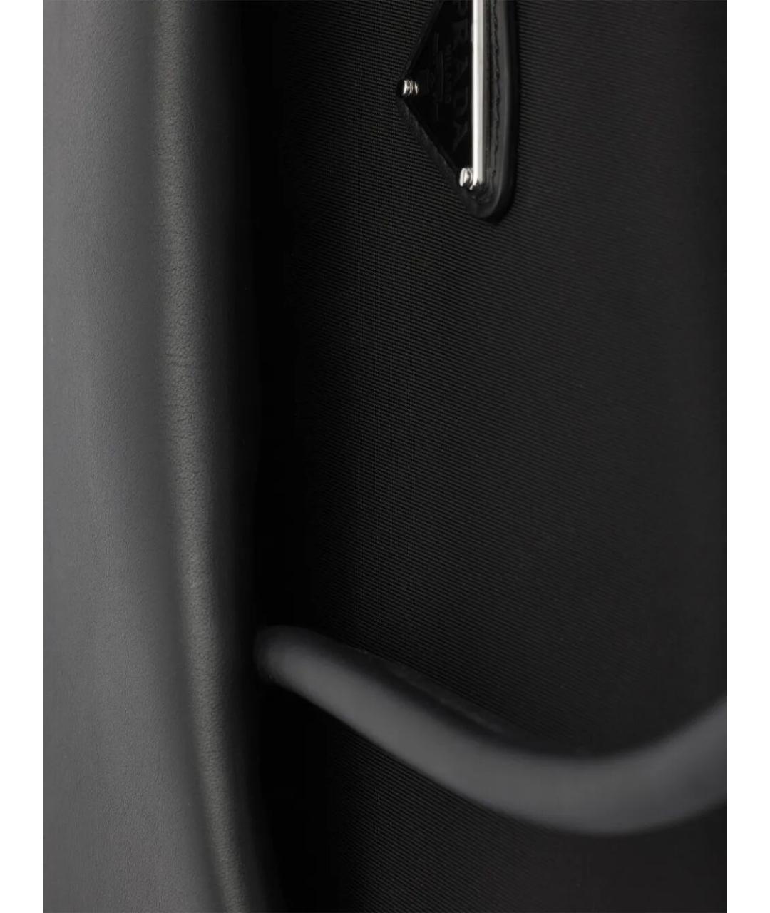 PRADA Черная кожаная сумка тоут, фото 4