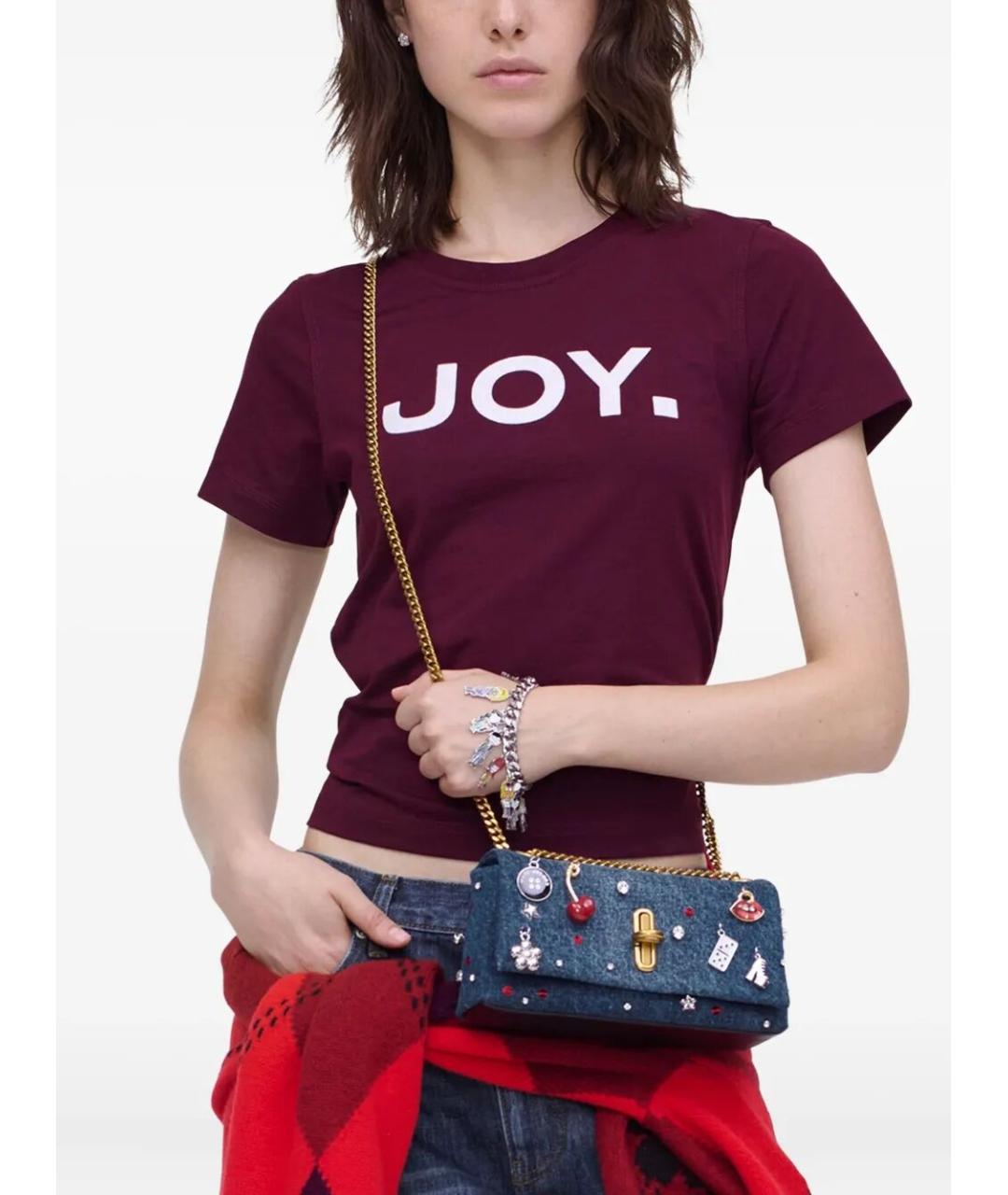 MARC JACOBS Синяя хлопковая сумка через плечо, фото 2