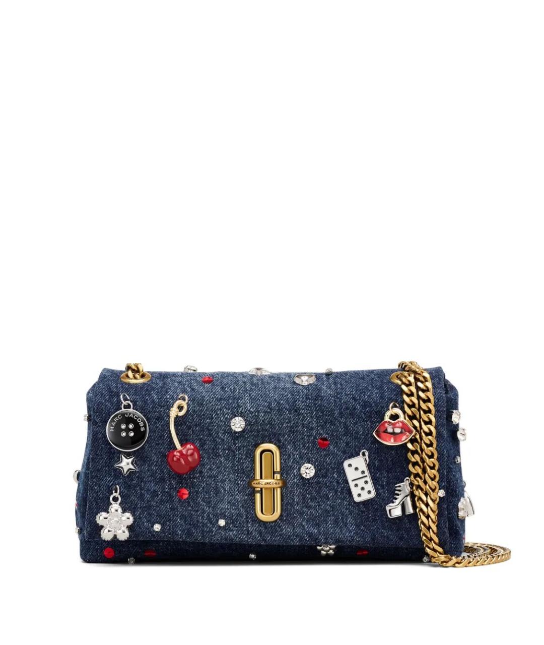 MARC JACOBS Синяя хлопковая сумка через плечо, фото 1