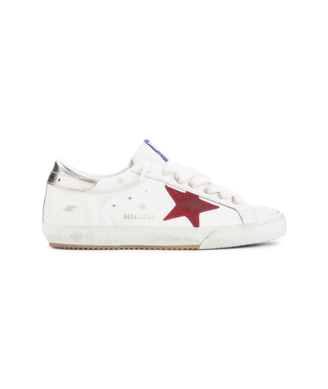 GOLDEN GOOSE DELUXE BRAND Белые кожаные низкие кроссовки / кеды, фото 6