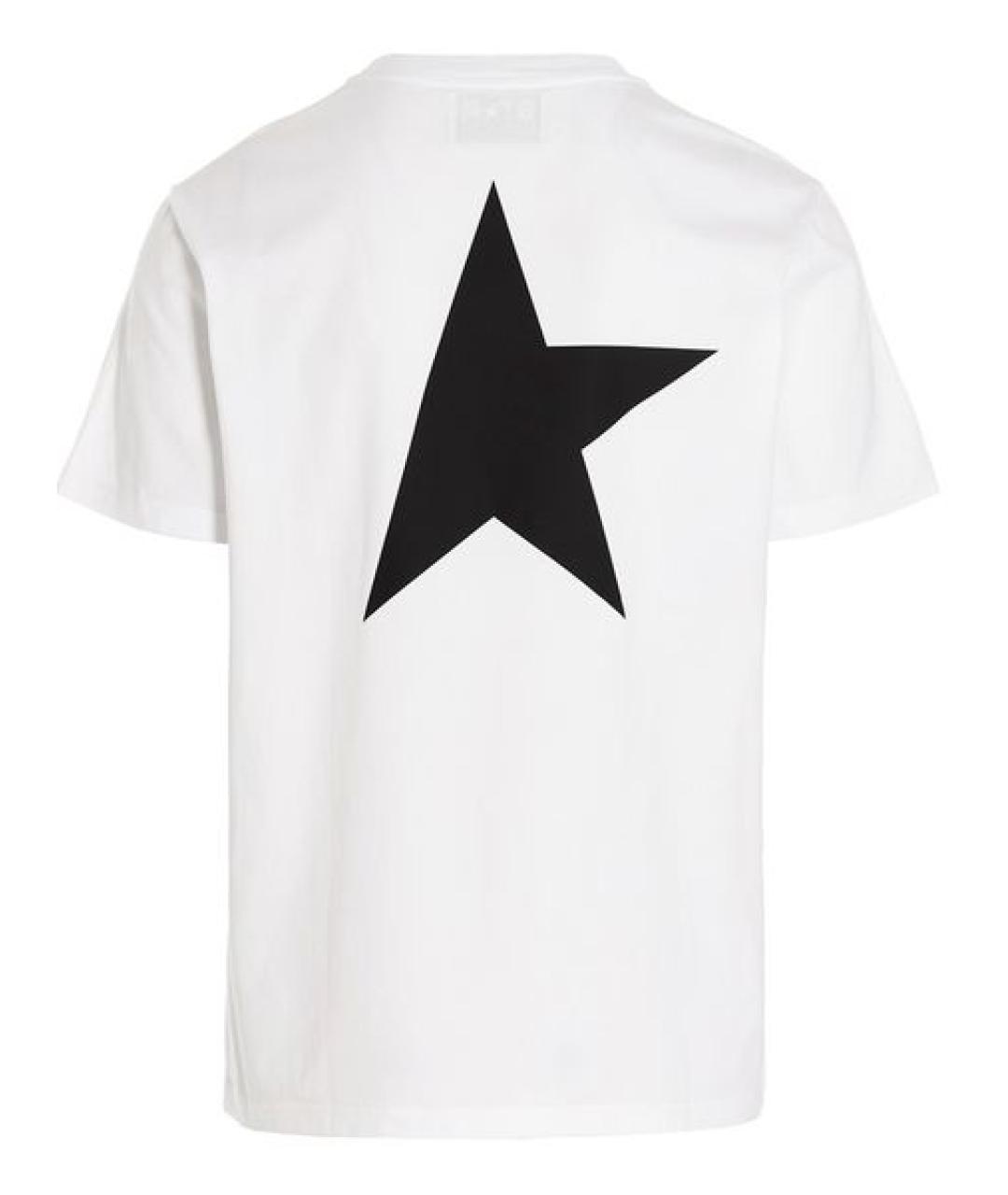 GOLDEN GOOSE DELUXE BRAND Белая хлопковая футболка, фото 2