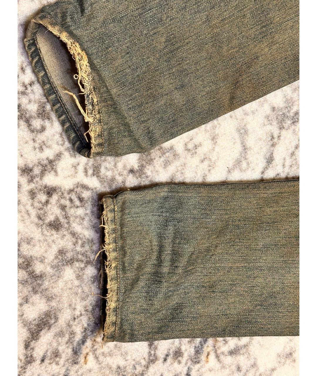 SAINT LAURENT Голубые хлопковые джинсы скинни, фото 3