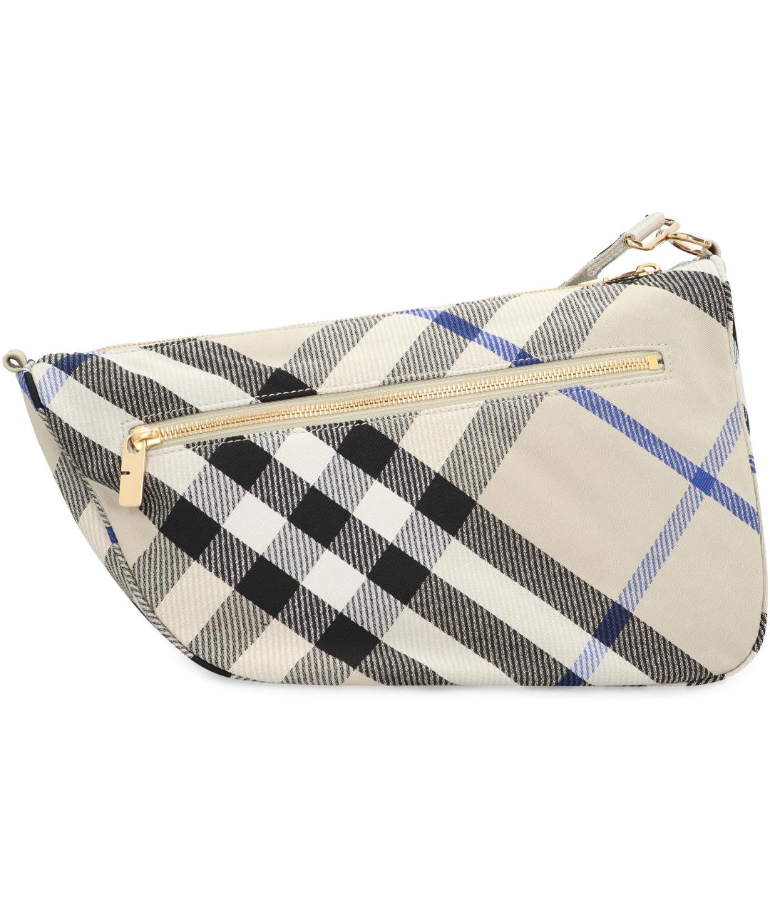 BURBERRY Бежевая тканевая сумка через плечо, фото 3
