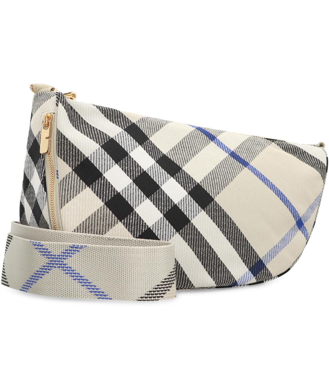 BURBERRY Бежевая тканевая сумка через плечо, фото 2