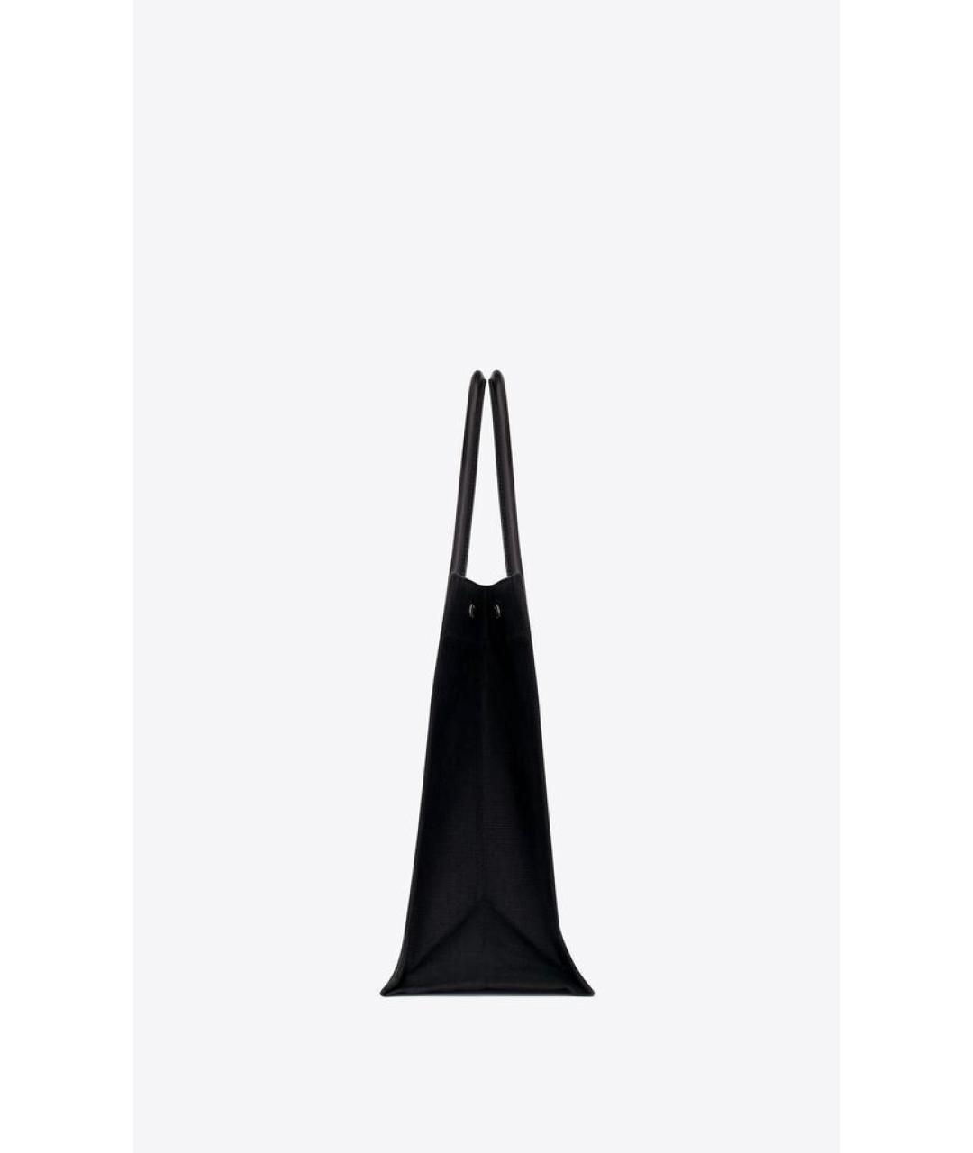 SAINT LAURENT Бежевая тканевая сумка тоут, фото 3