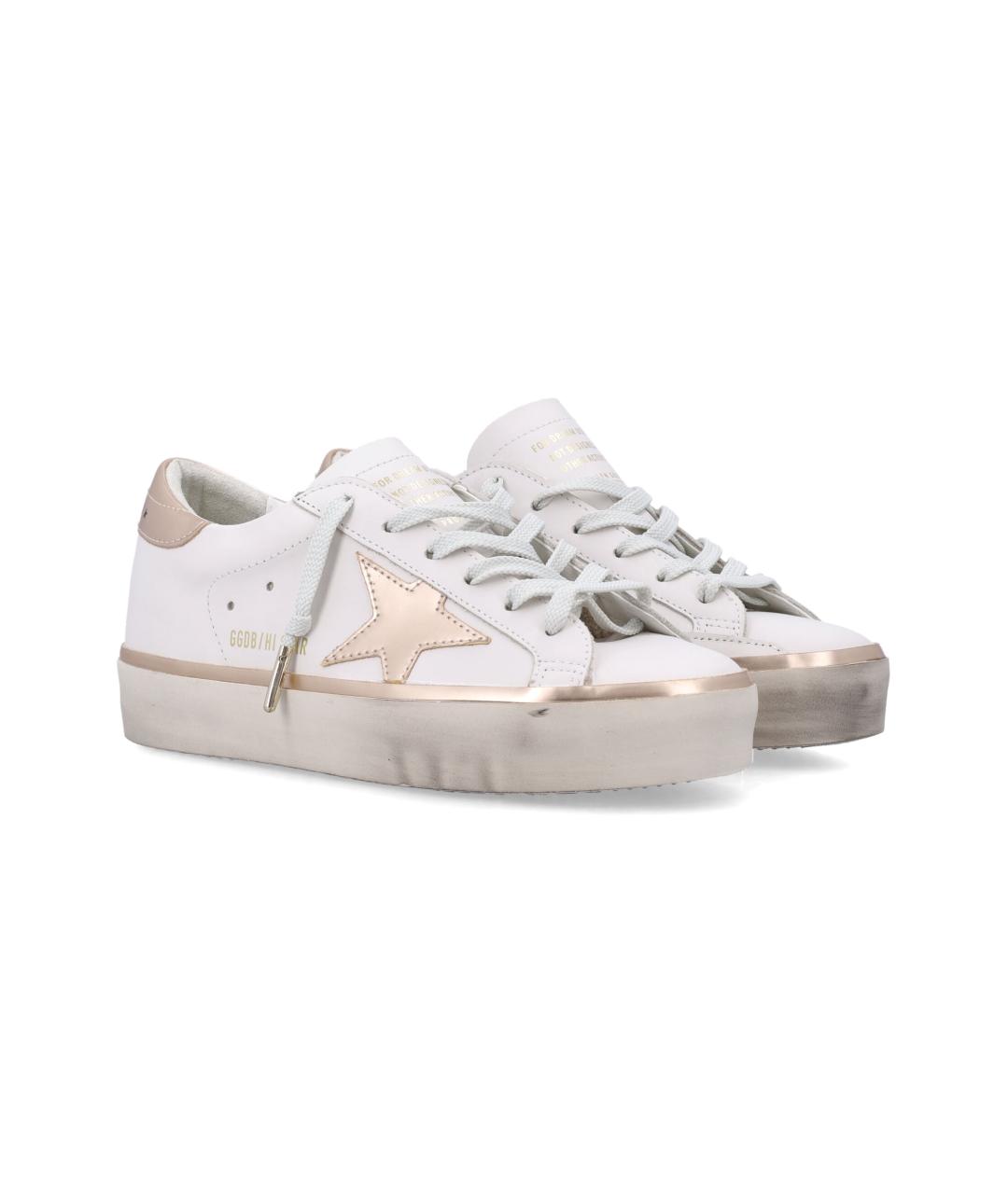 GOLDEN GOOSE DELUXE BRAND Белые кожаные кроссовки, фото 3