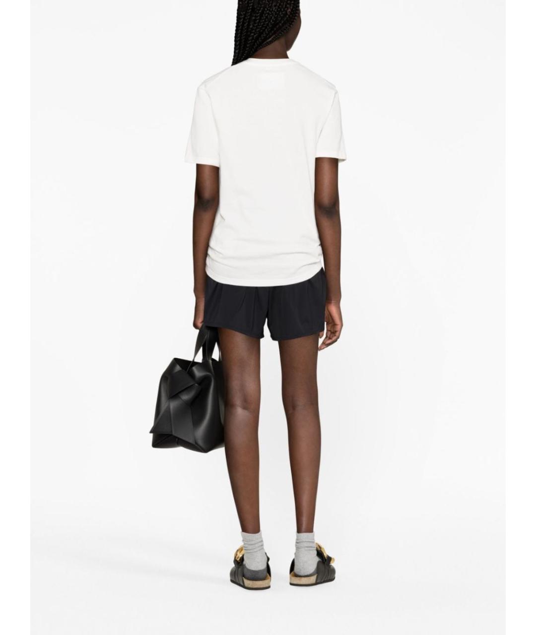 JIL SANDER Белая хлопковая футболка, фото 4