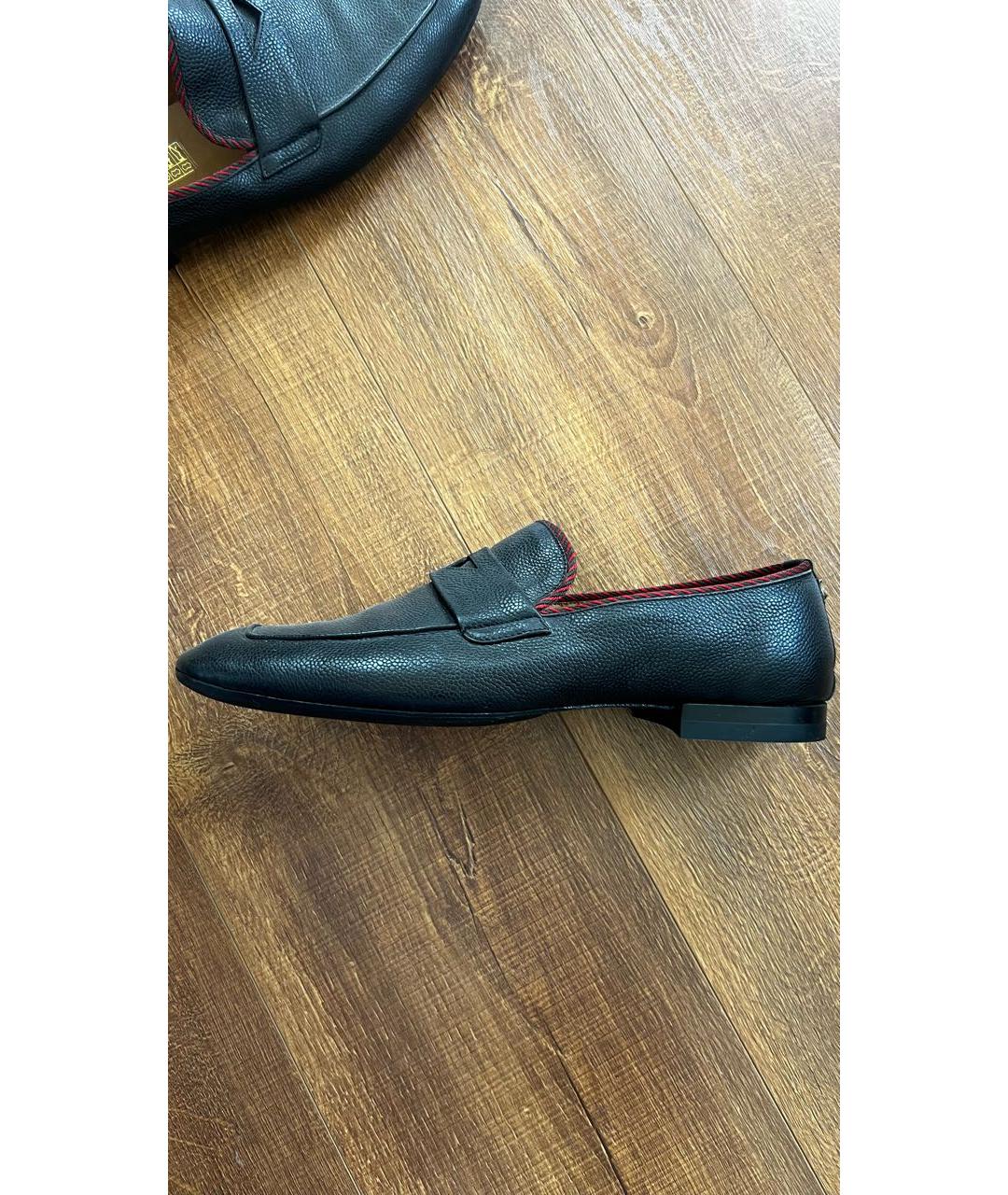 GUCCI Черные кожаные туфли, фото 5