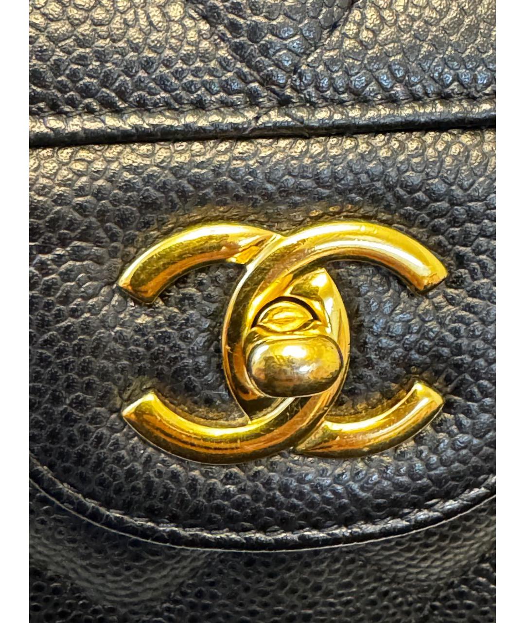 CHANEL Черная кожаная сумка через плечо, фото 3