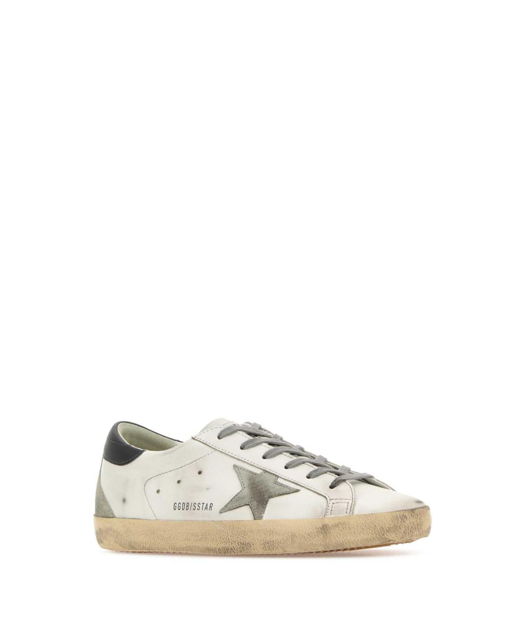GOLDEN GOOSE DELUXE BRAND Белые кожаные кроссовки, фото 2