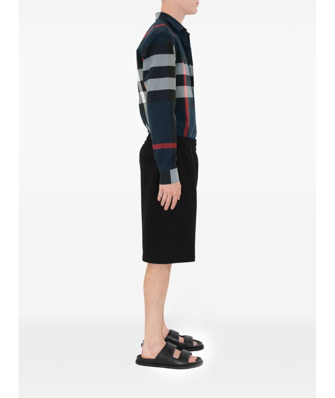 BURBERRY Синяя хлопковая кэжуал рубашка, фото 4