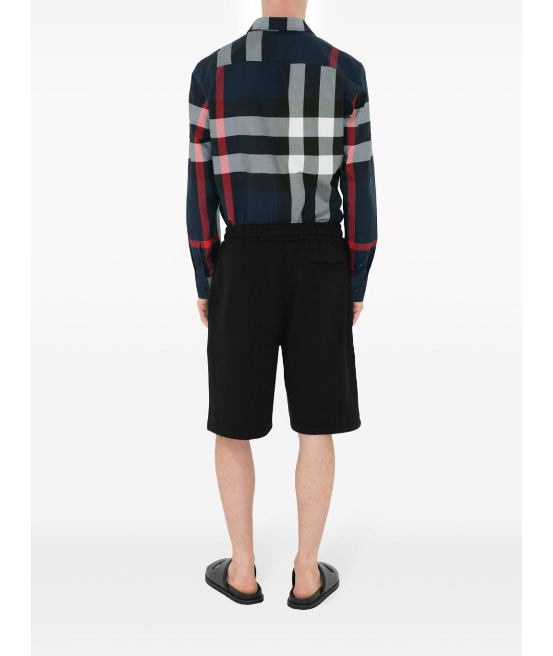 BURBERRY Синяя хлопковая кэжуал рубашка, фото 3