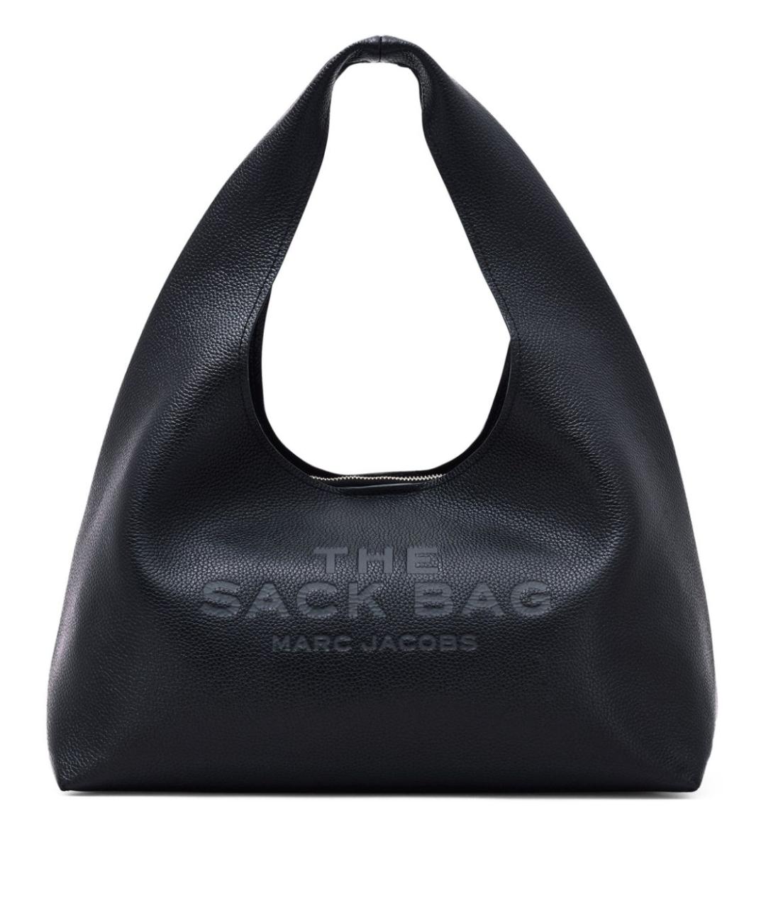 MARC JACOBS Черная кожаная сумка с короткими ручками, фото 1