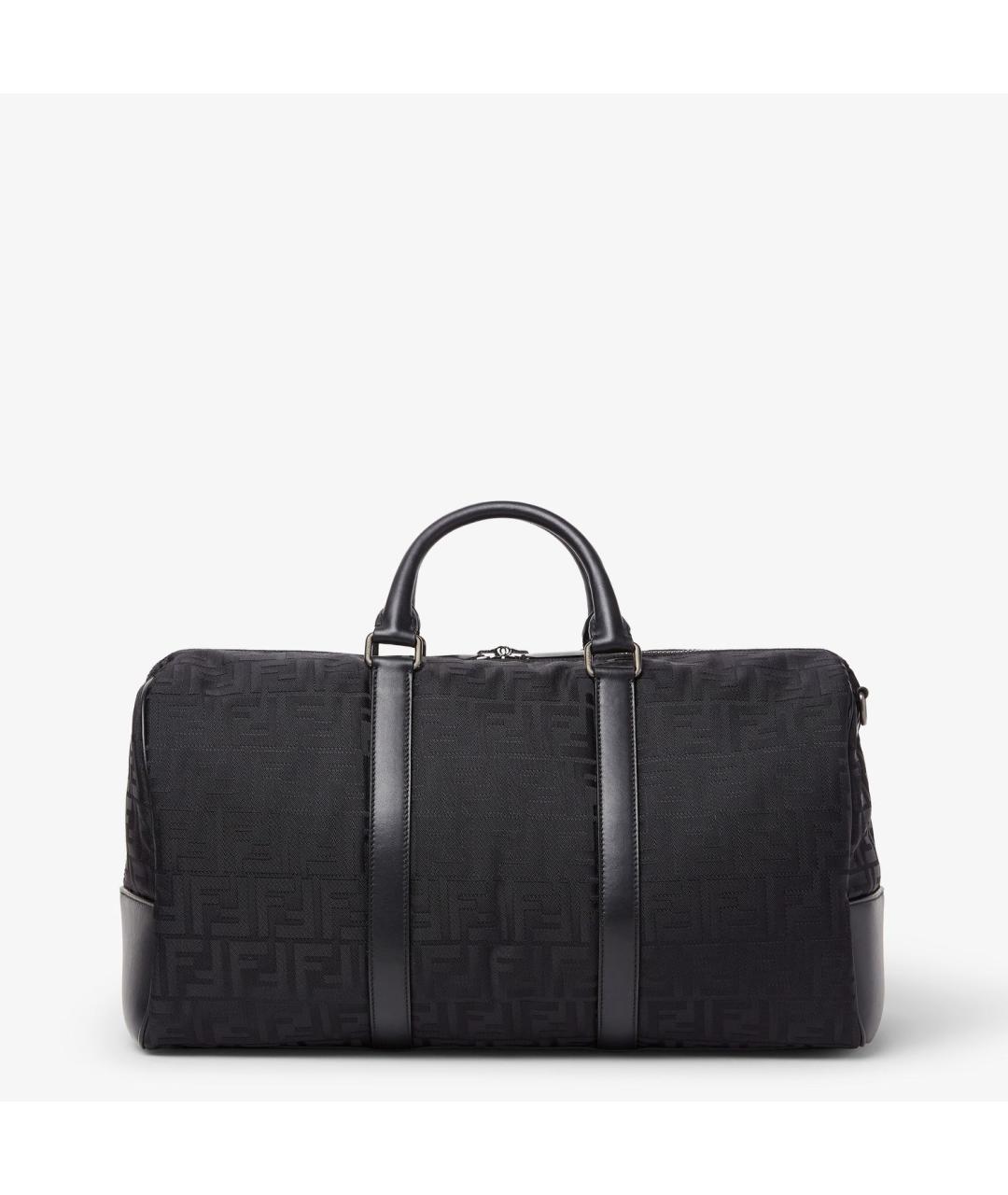 FENDI Черная тканевая сумка на плечо, фото 3