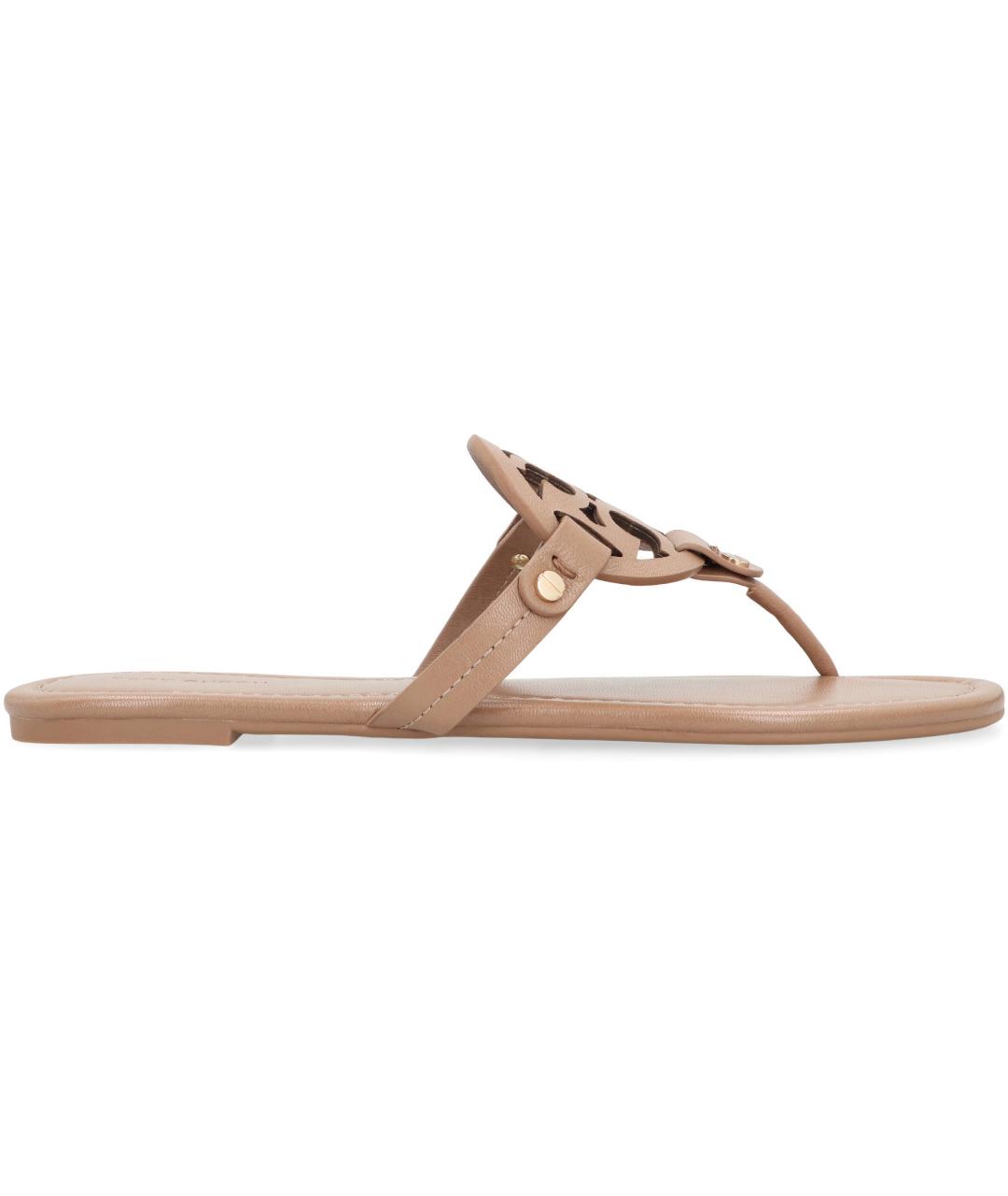 TORY BURCH Бежевые шлепанцы, фото 2