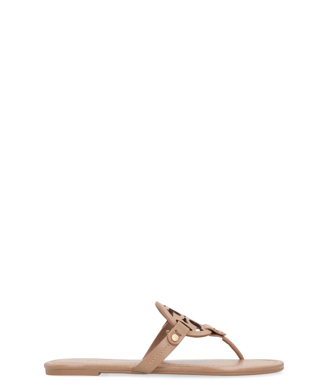 TORY BURCH Бежевые шлепанцы, фото 1