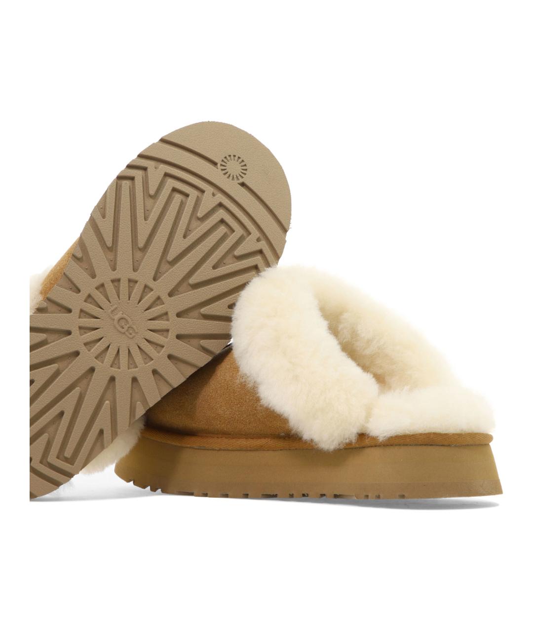 UGG AUSTRALIA Бежевые замшевые мюли, фото 5