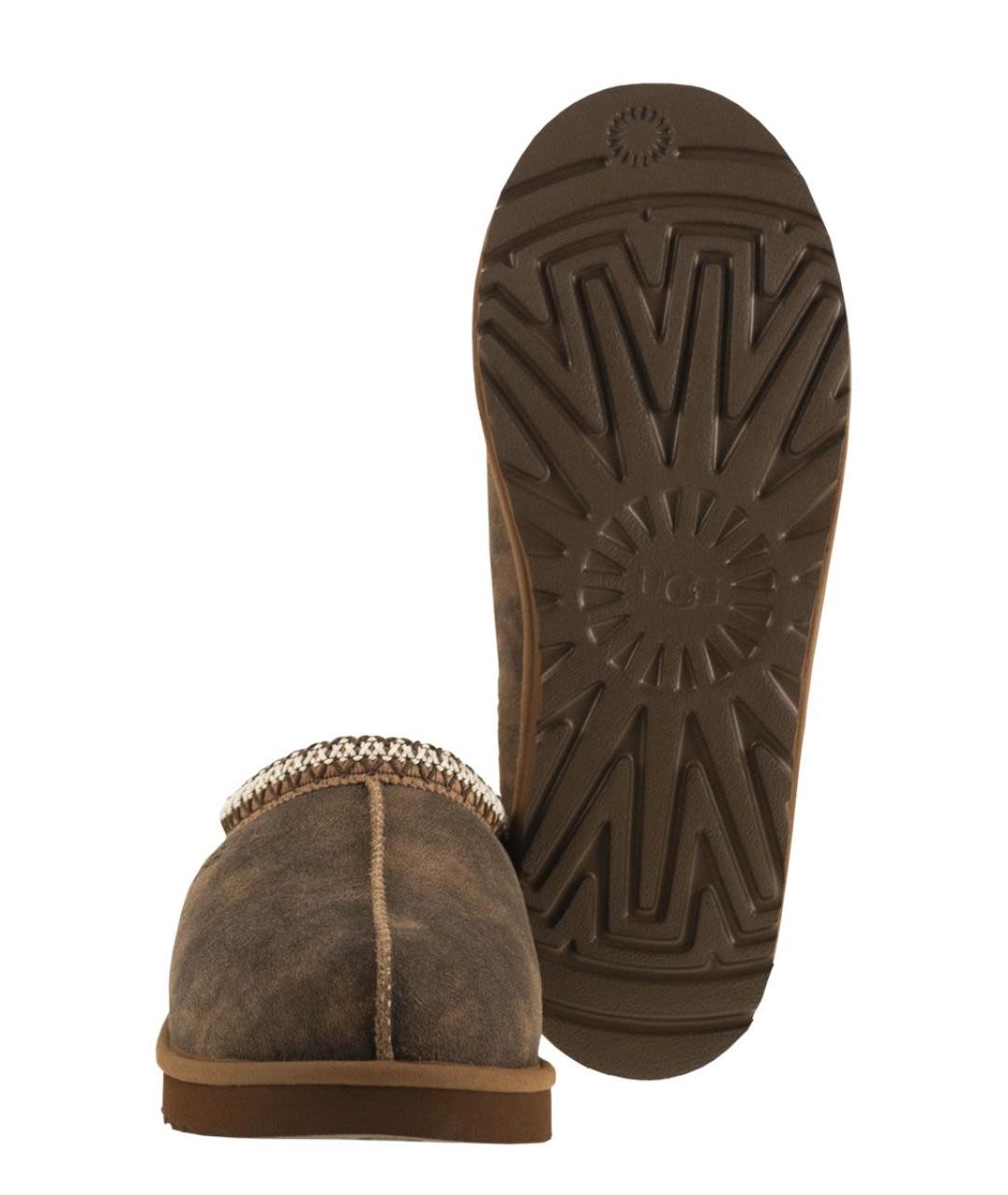 UGG AUSTRALIA Коричневые замшевые сандалии, фото 5