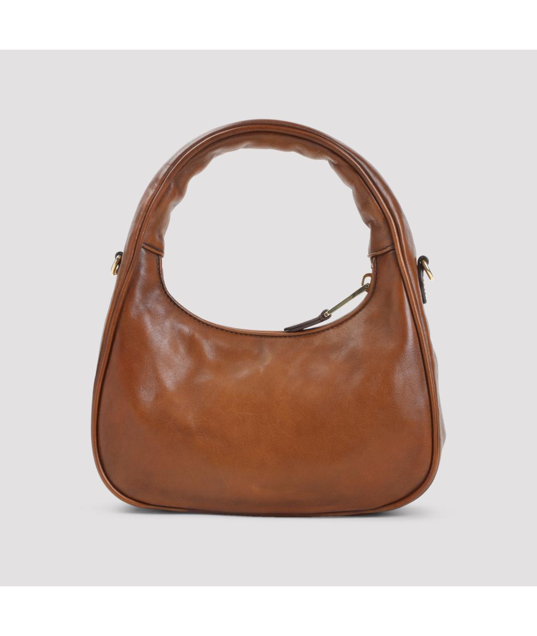 MIU MIU Коричневая кожаная сумка через плечо, фото 4