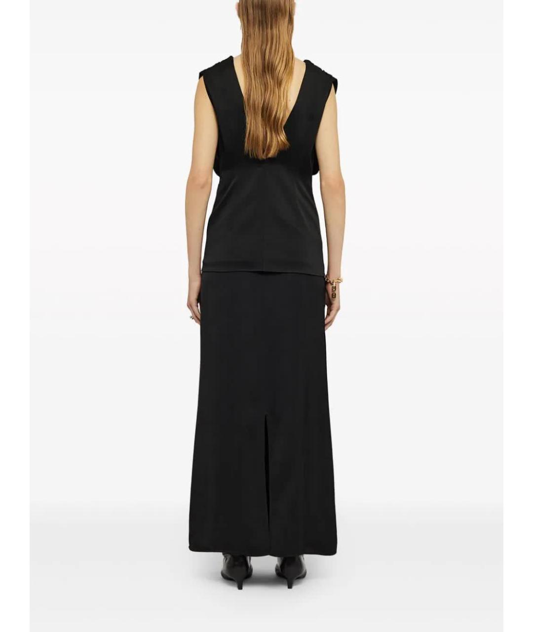 JIL SANDER Черная хлопковая футболка, фото 4