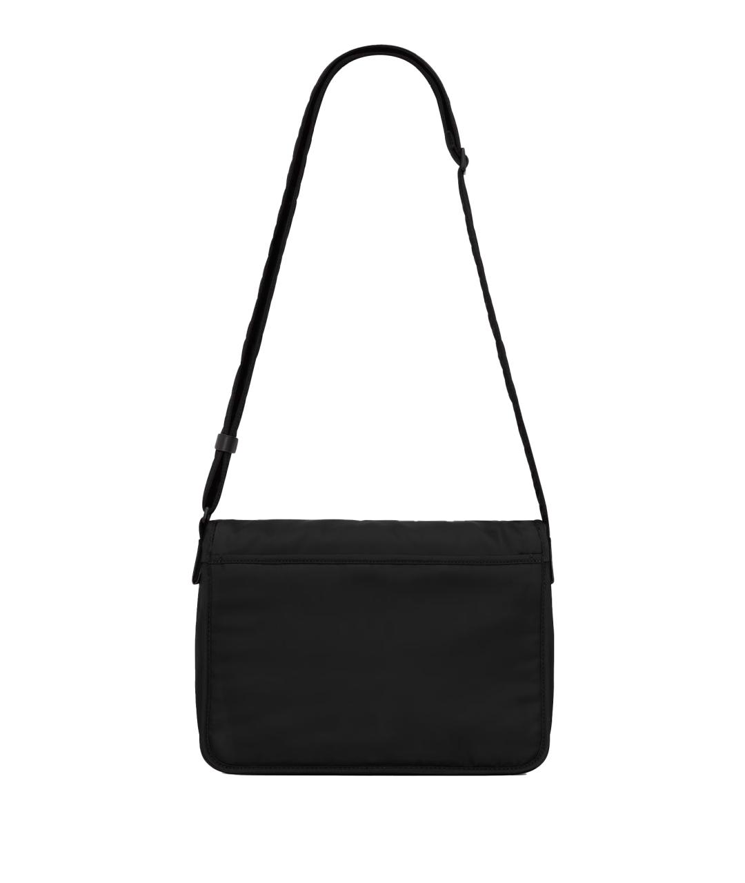 SAINT LAURENT Черная синтетическая сумка на плечо, фото 2