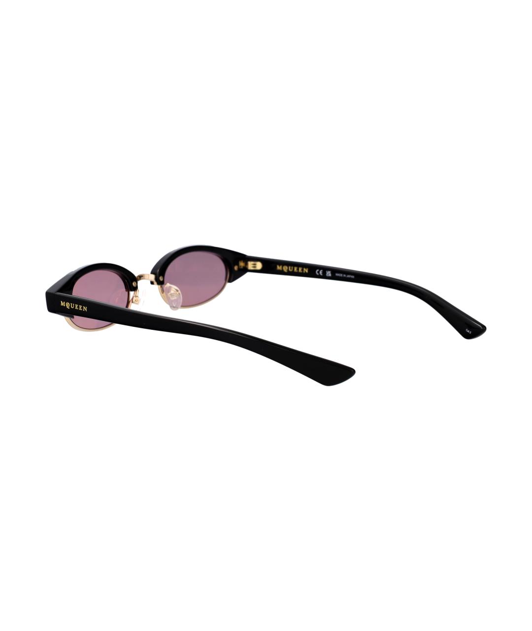 ALEXANDER MCQUEEN Розовые пластиковые солнцезащитные очки, фото 4