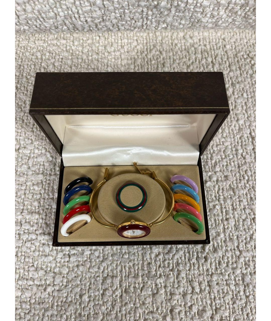 GUCCI Золотые позолоченные часы, фото 8