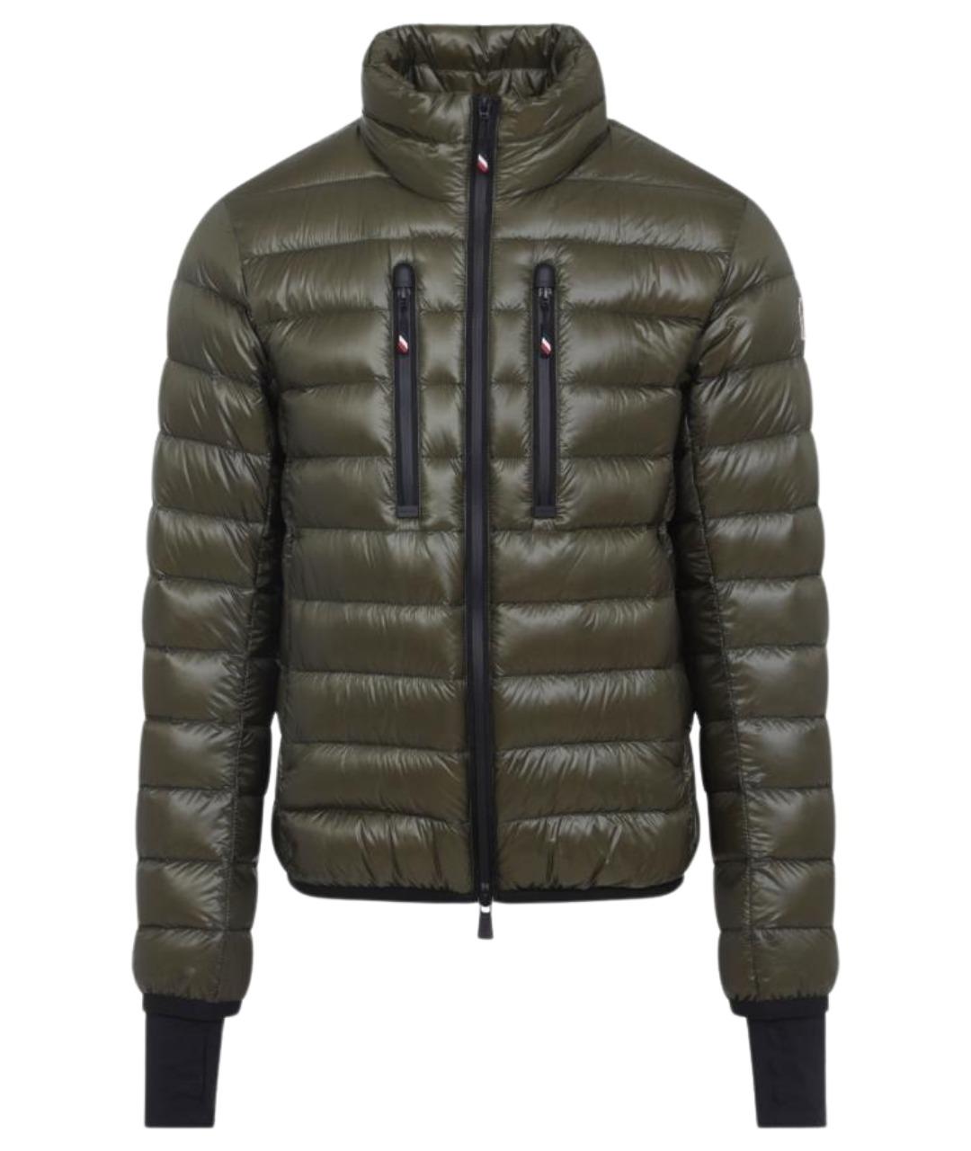MONCLER Хаки полиэстеровый пуховик, фото 1