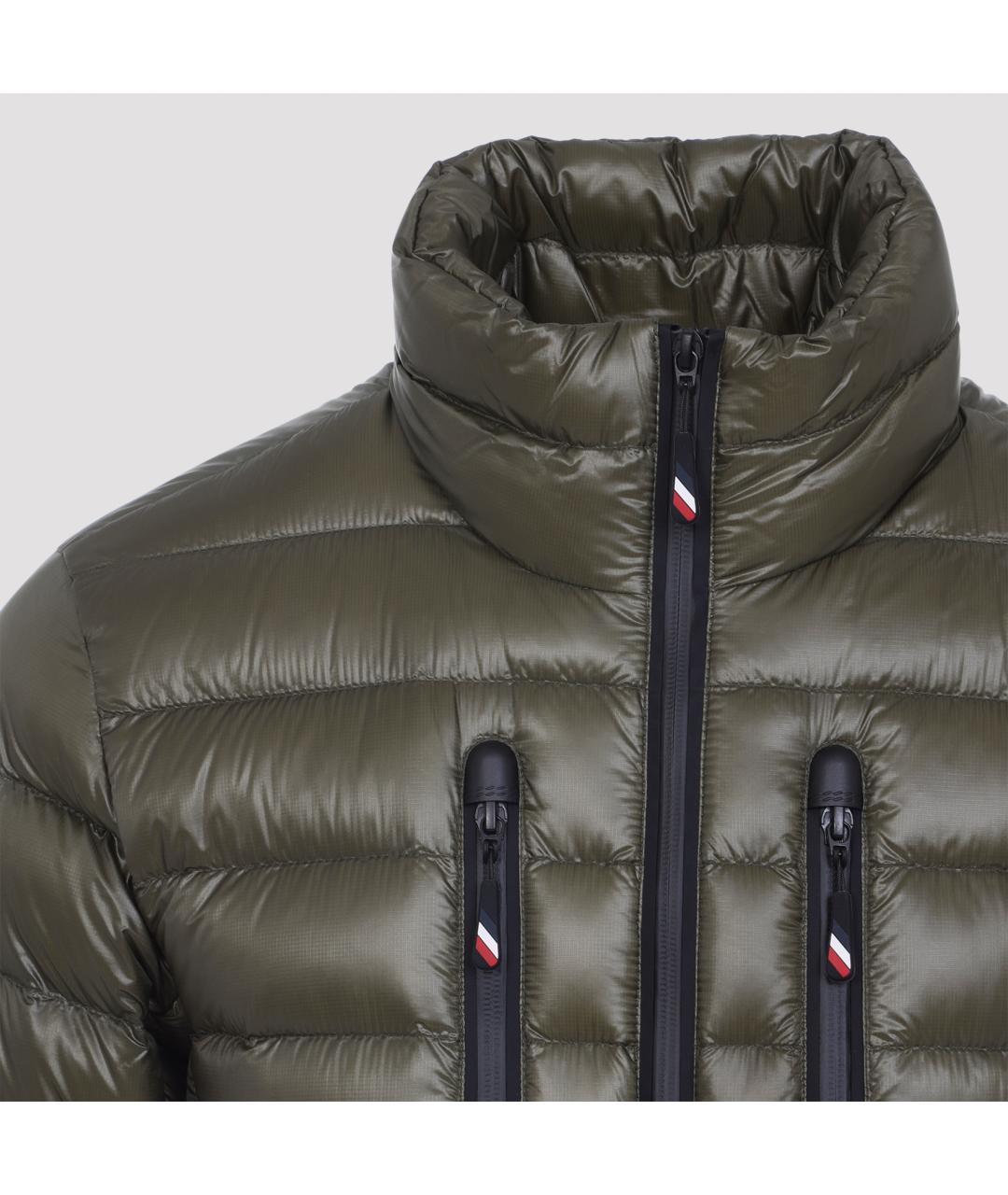 MONCLER Хаки полиэстеровый пуховик, фото 4