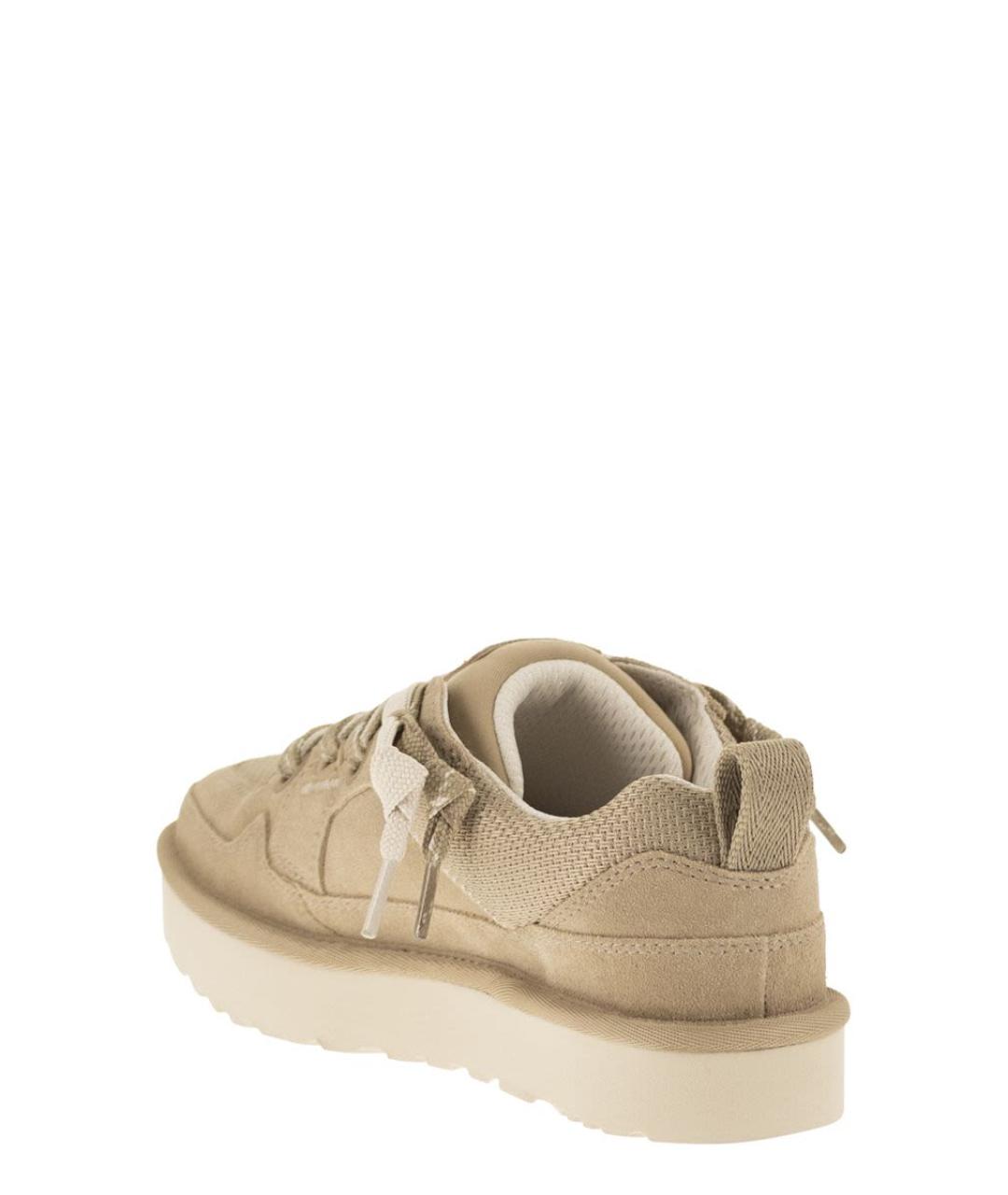 UGG AUSTRALIA Бежевые замшевые кроссовки, фото 3