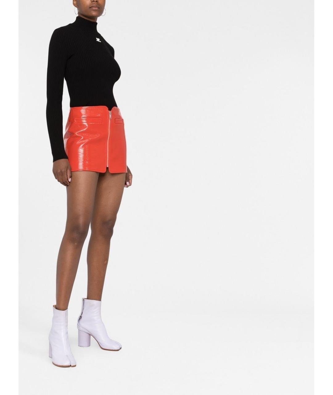 COURREGES Черная вискозная водолазка, фото 4