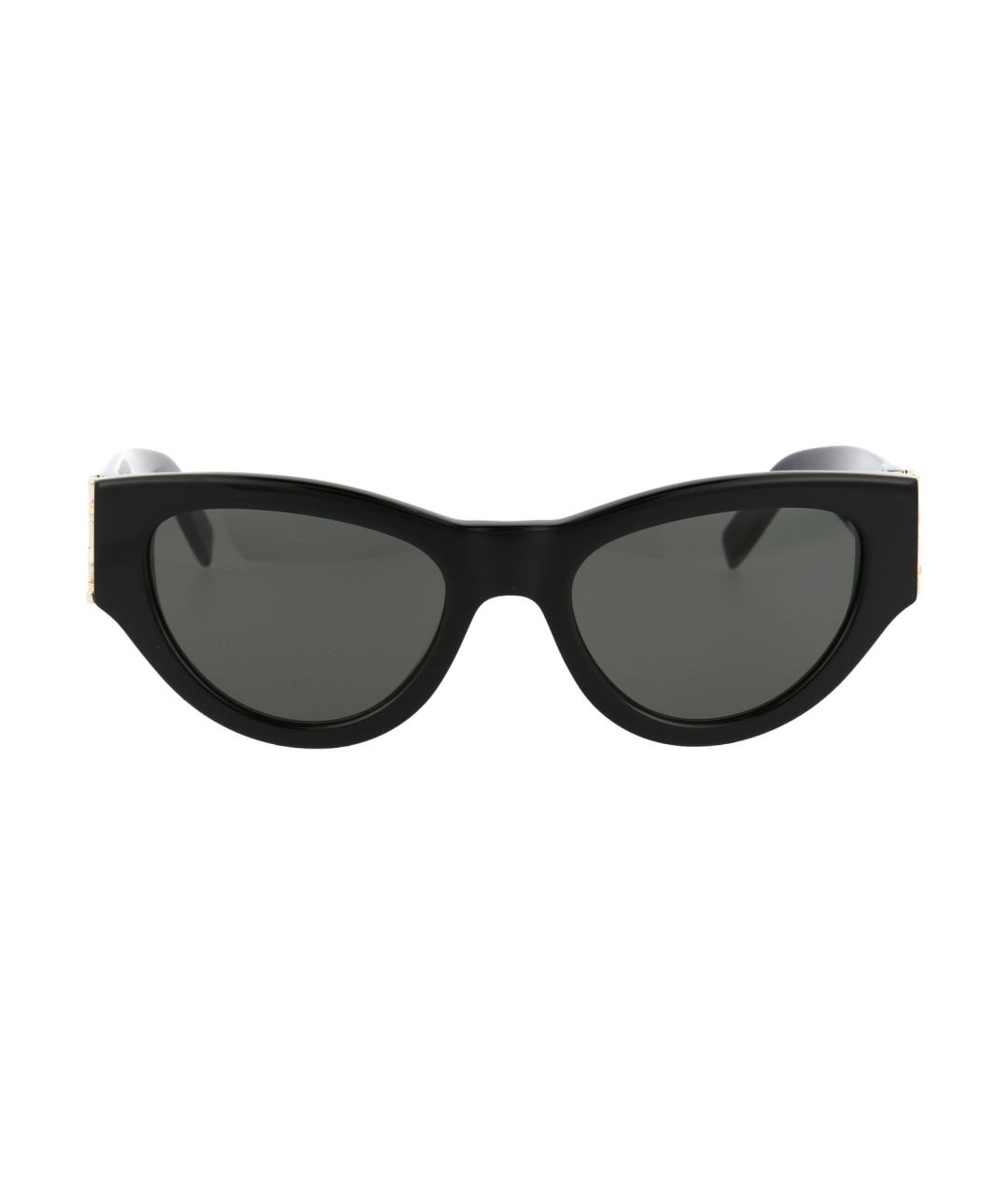 SAINT LAURENT Черные пластиковые солнцезащитные очки, фото 1