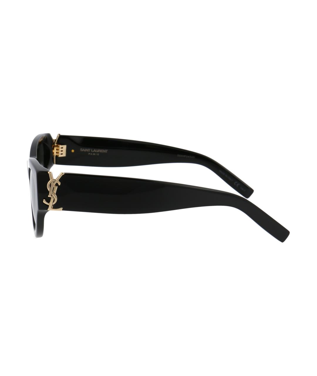 SAINT LAURENT Черные пластиковые солнцезащитные очки, фото 3