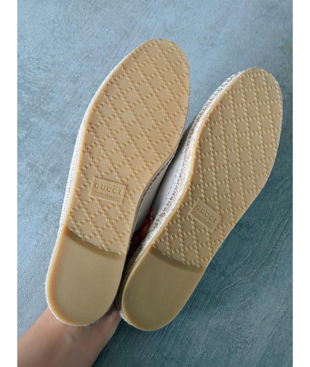 GUCCI Бежевые замшевые мюли, фото 5
