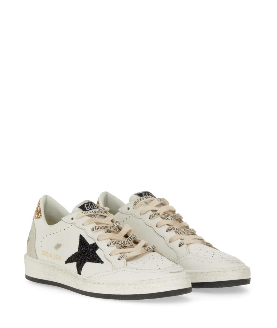 GOLDEN GOOSE DELUXE BRAND Белые кожаные кроссовки, фото 4