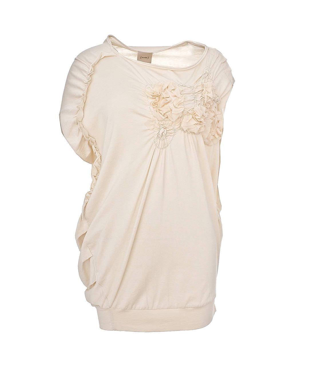NUDE Бежевая хлопковая блузы, фото 9