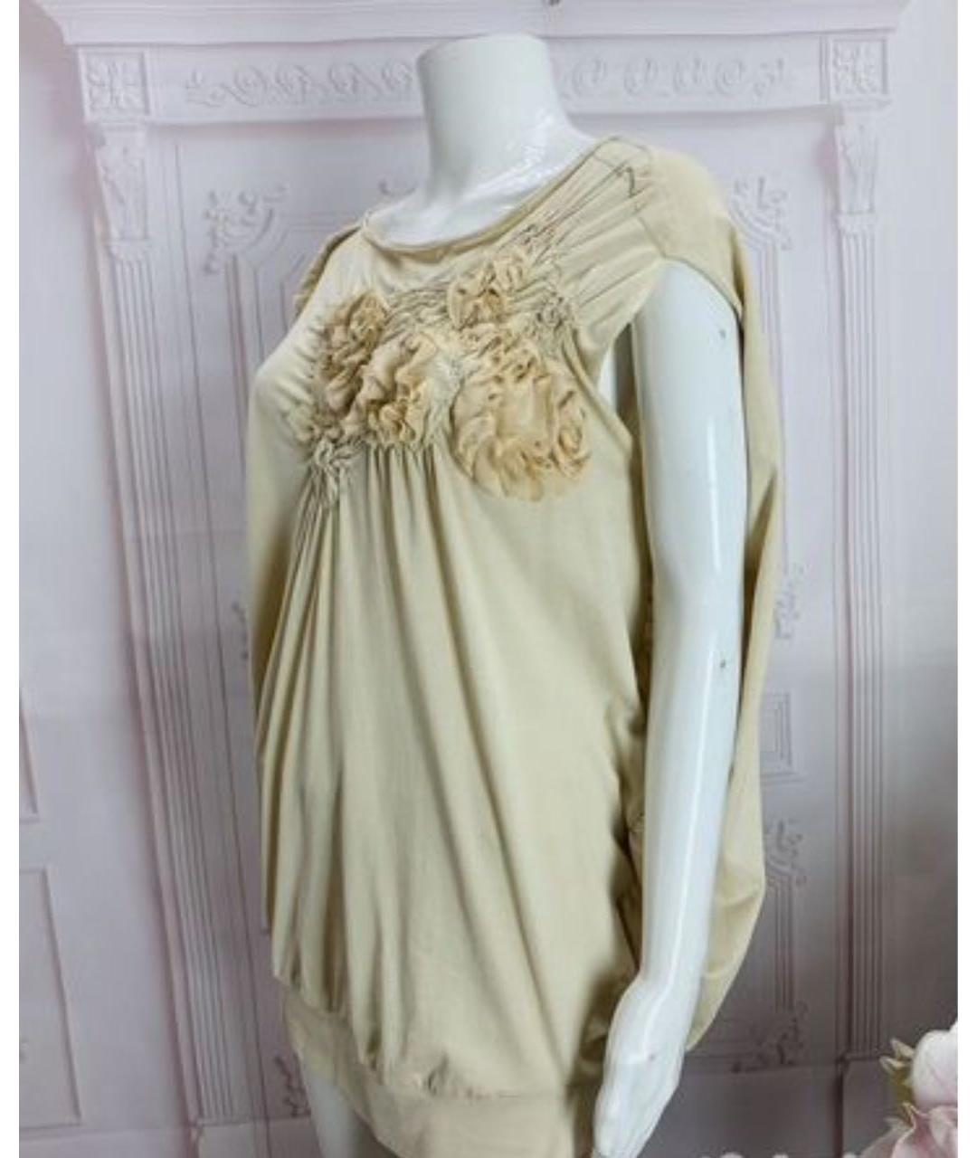 NUDE Бежевая хлопковая блузы, фото 6