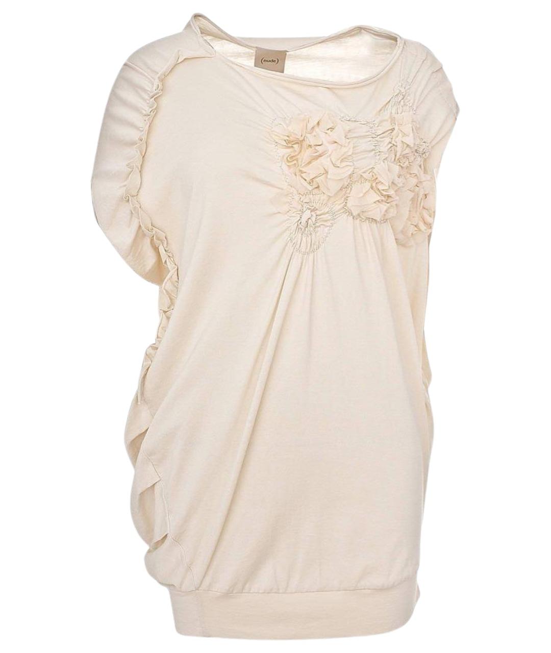NUDE Бежевая хлопковая блузы, фото 1