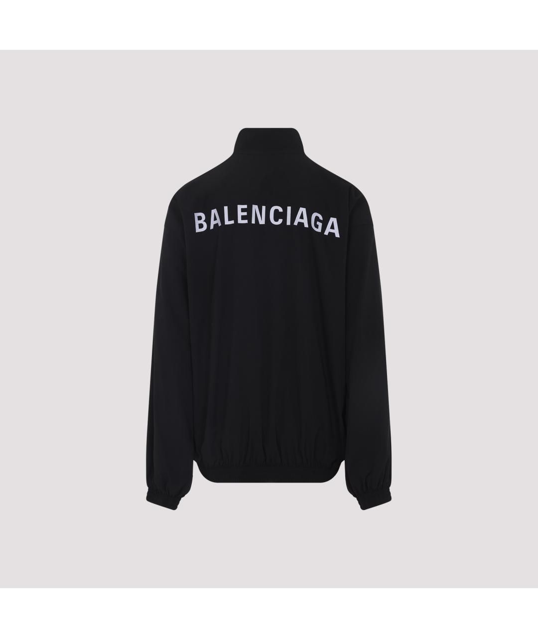 BALENCIAGA Черная полиэстеровая куртка, фото 2