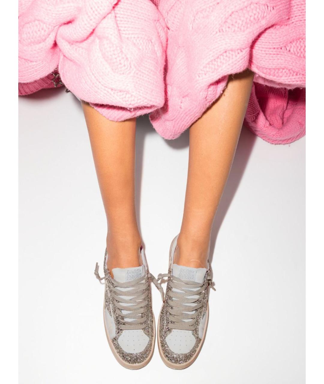 GOLDEN GOOSE DELUXE BRAND Белые кожаные кроссовки, фото 4
