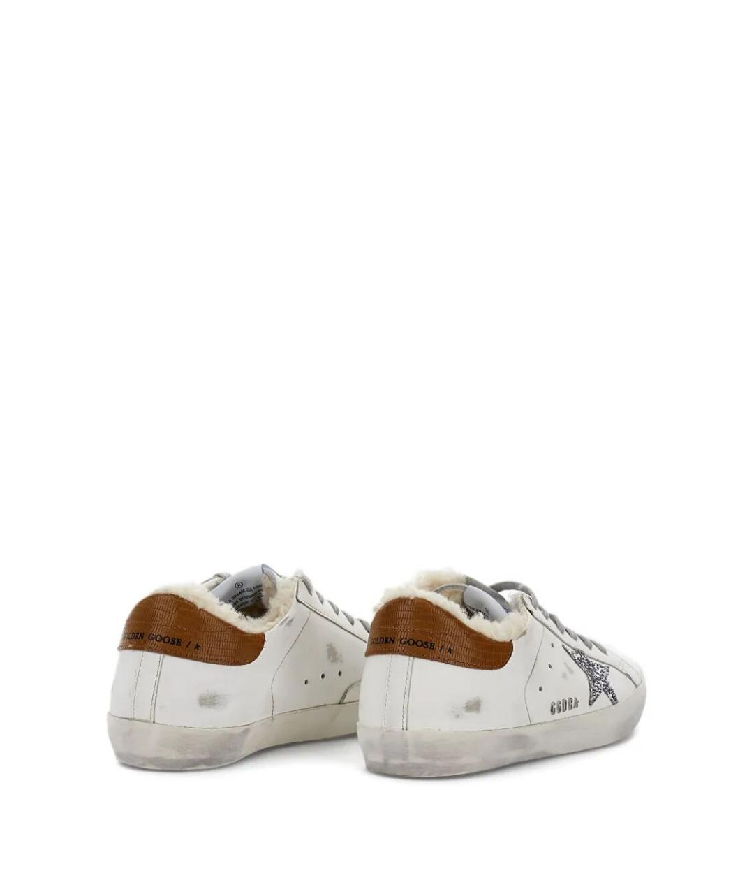 GOLDEN GOOSE DELUXE BRAND Белые кожаные кроссовки, фото 2