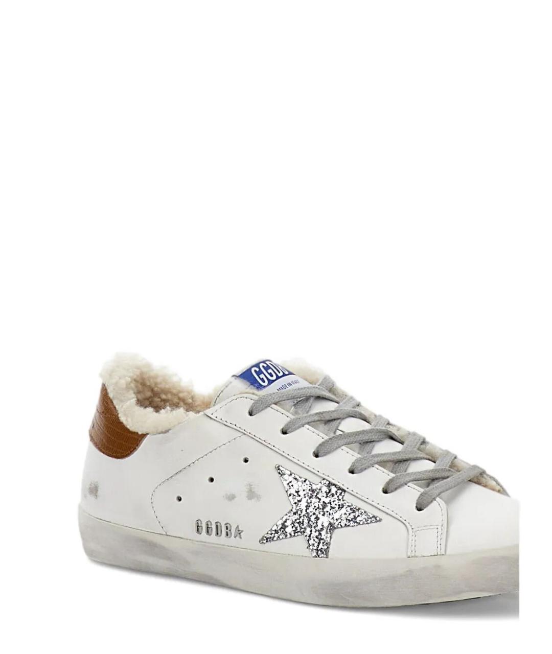 GOLDEN GOOSE DELUXE BRAND Белые кожаные кроссовки, фото 3