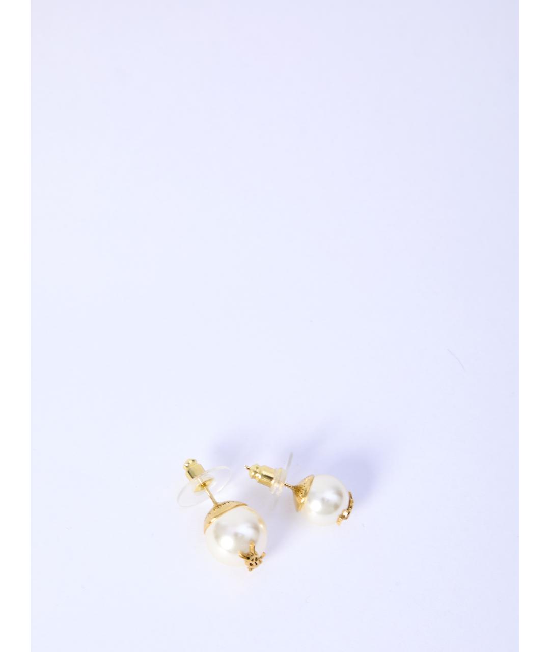 SAINT LAURENT Белые серьги, фото 3