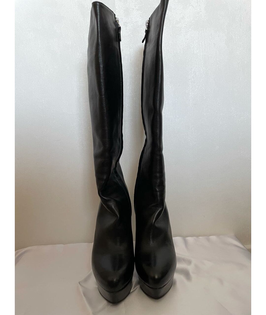 NANDO MUZI Черные кожаные сапоги, фото 2