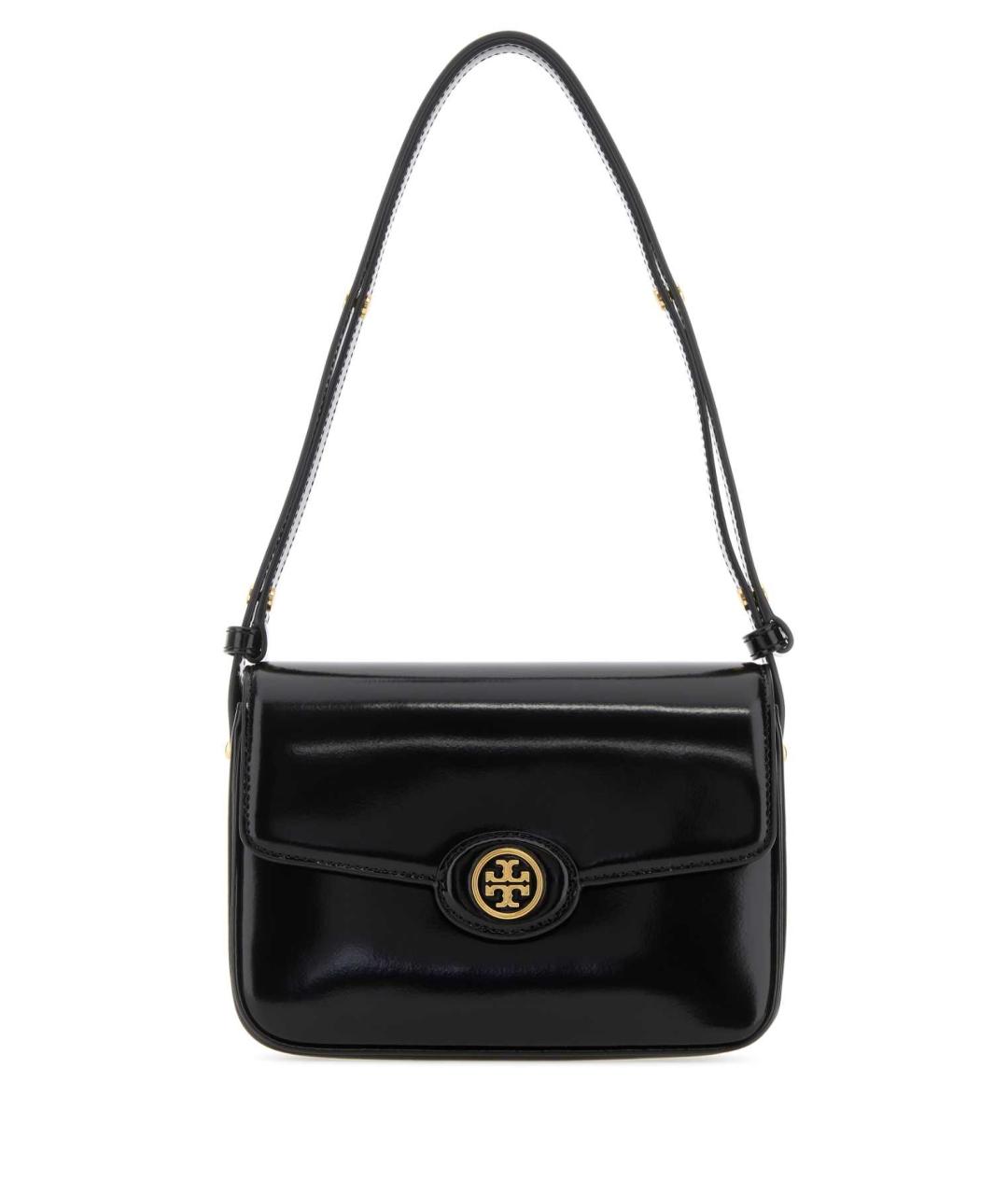 TORY BURCH Черная кожаная сумка через плечо, фото 1