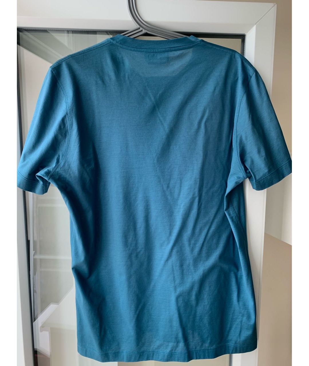 HERMES PRE-OWNED Бирюзовая хлопковая футболка, фото 2