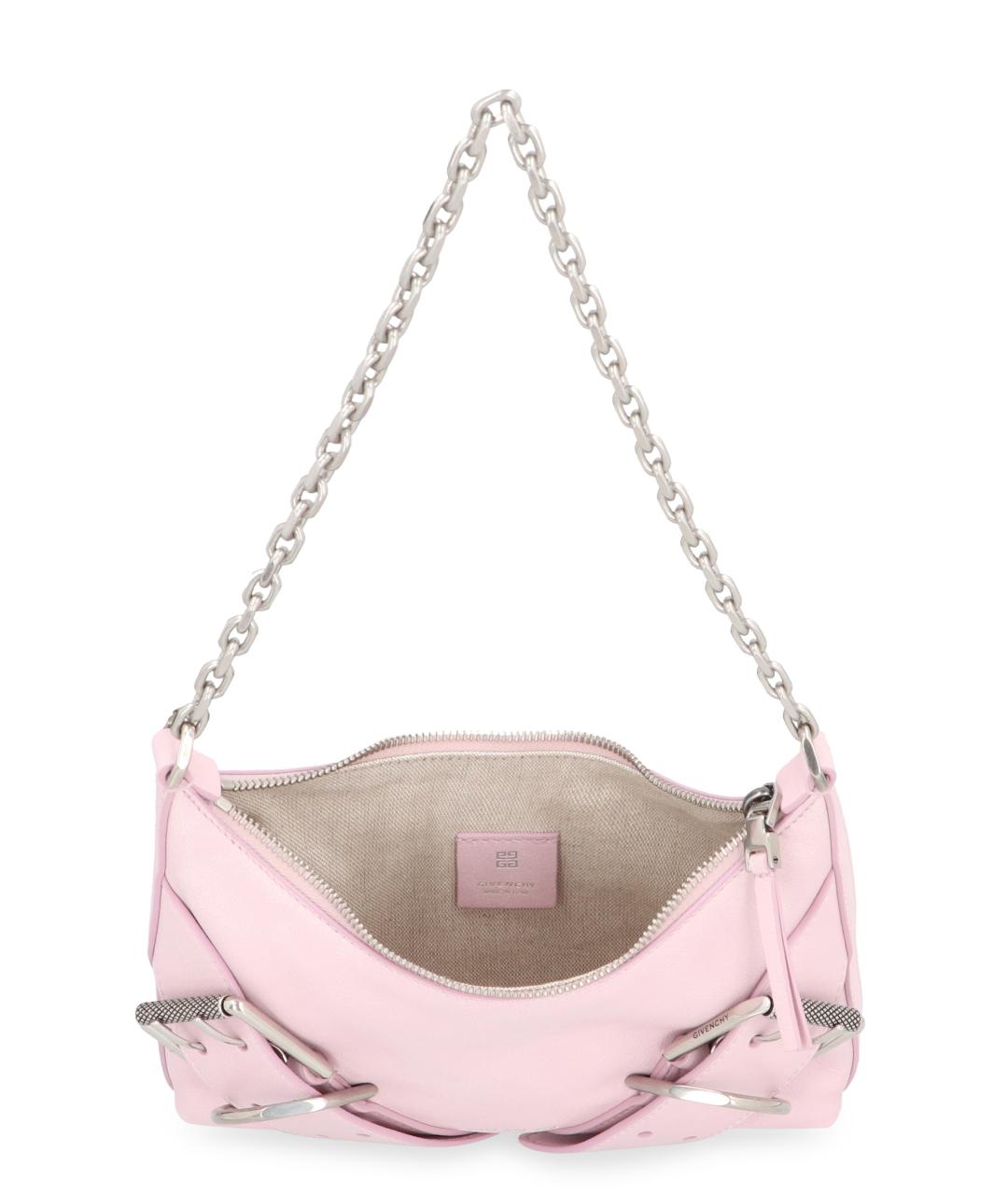 GIVENCHY Розовая кожаная сумка через плечо, фото 4