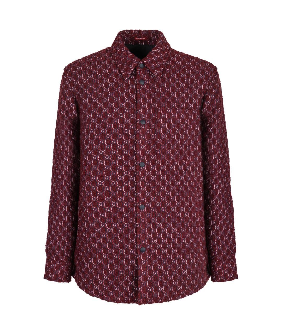 GUCCI Бордовая шерстяная куртка, фото 1