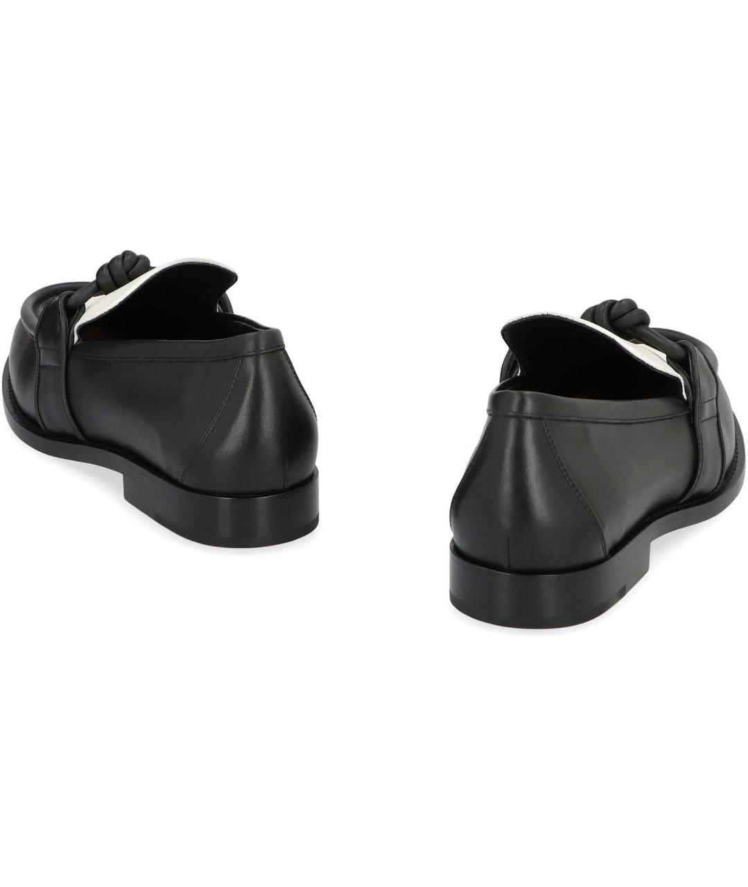 BOTTEGA VENETA Черные кожаные лоферы, фото 3